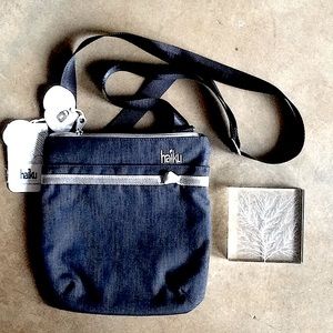 NWT Haiku Revel black Crossbody bag W RFID pocket